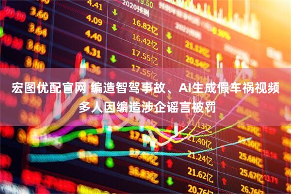 宏图优配官网 编造智驾事故、AI生成假车祸视频 多人因编造涉企谣言被罚